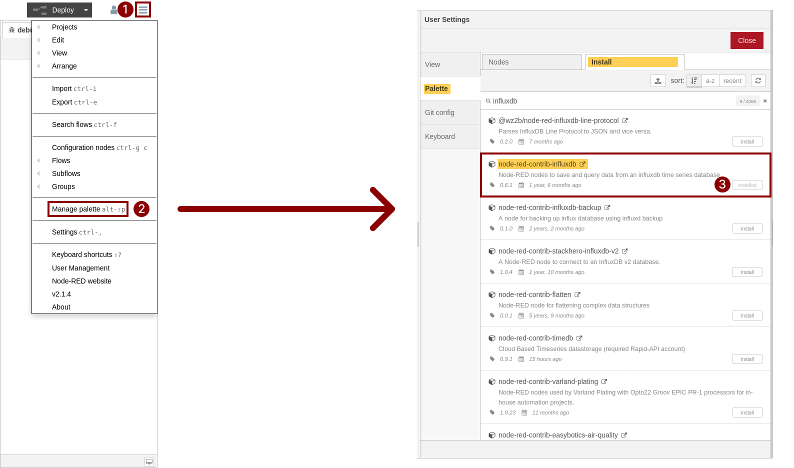 Install InfluxDB plugin in SIMATIC Flow Creator Picture_5-39_Install_InfluxDb_Plugin_FlowCreator