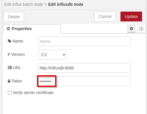 Set up influx token Picture_5-39_Setup_Influx_Token
