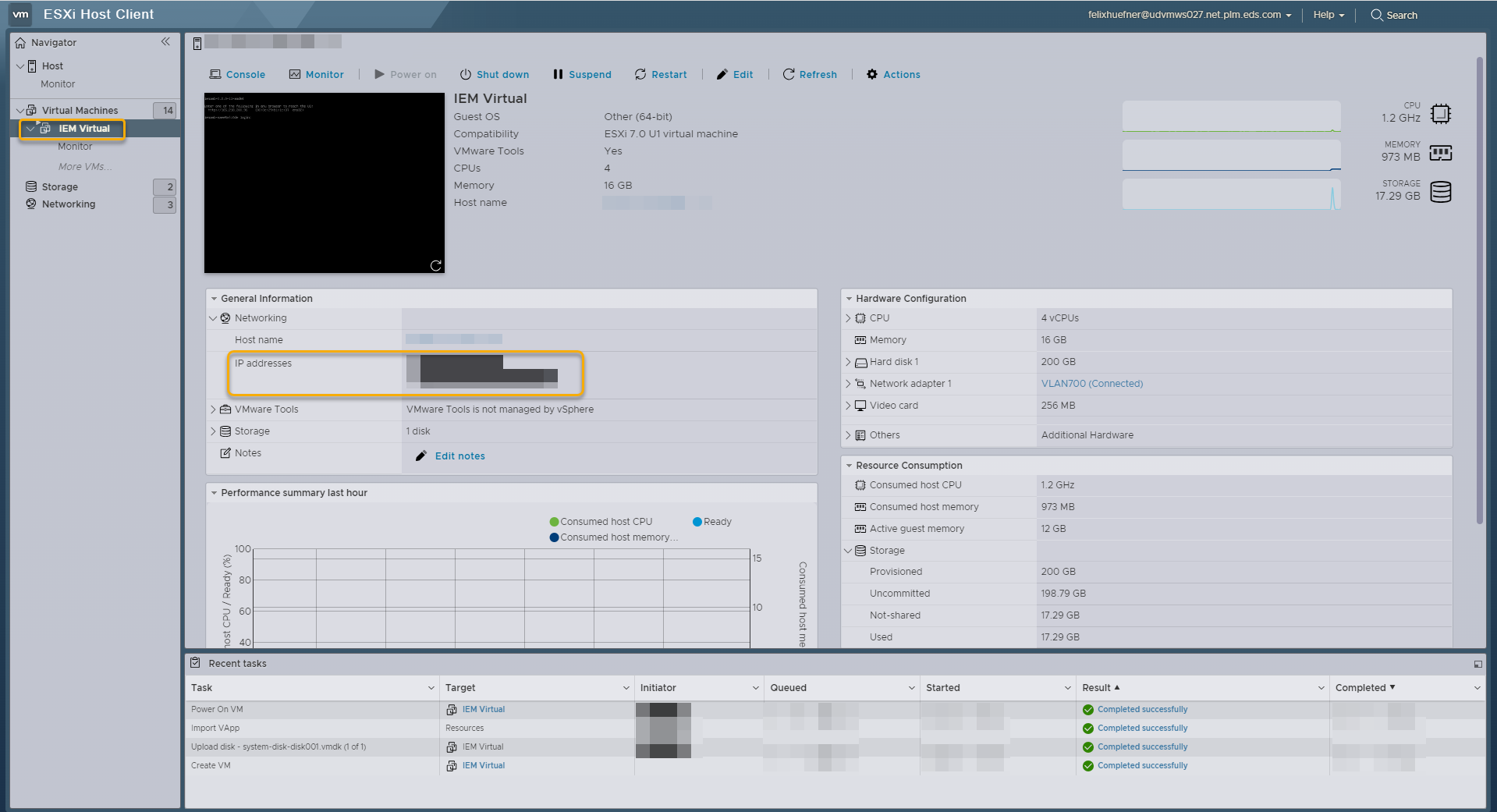 Virtual Machine Dashboard