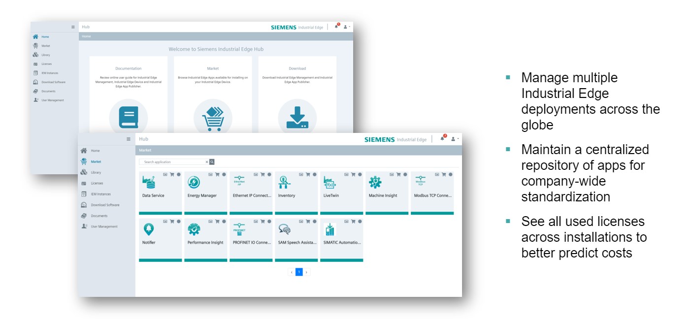 Industrial Edge Hub UI